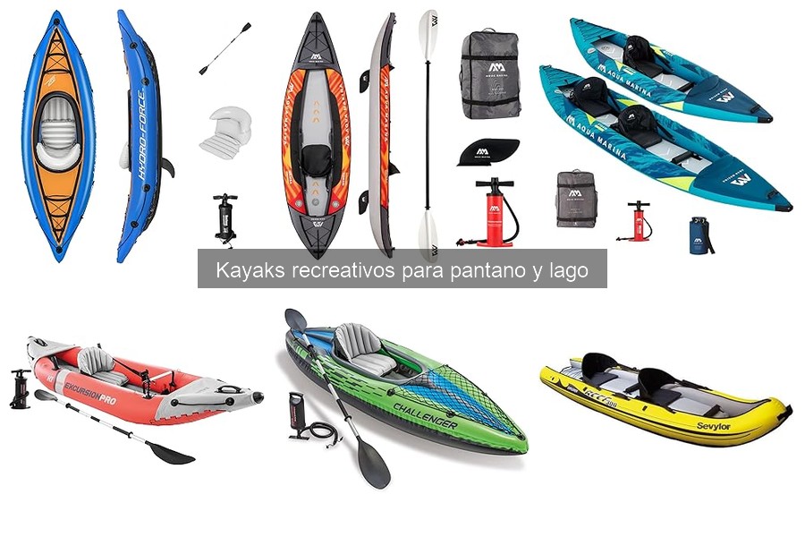 Accesorios Esenciales para Kayaks Recreativos en Pantano y Lago