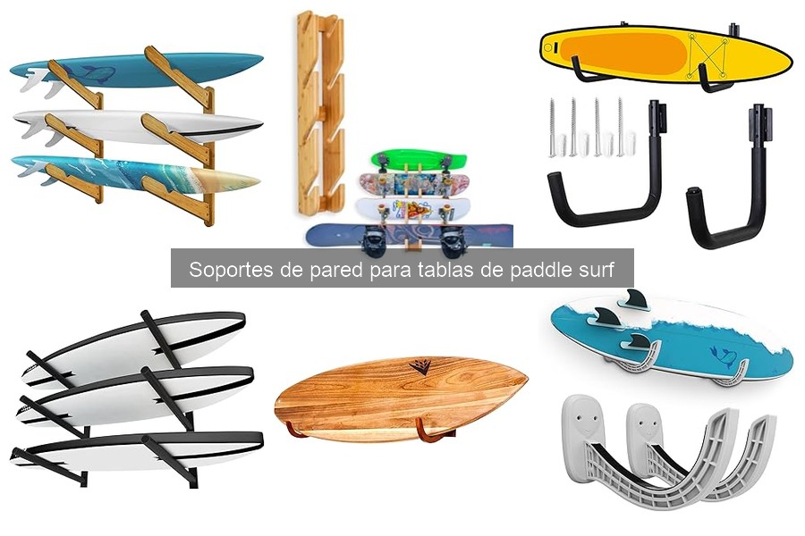 Accesorios esenciales para soportes de pared de paddle surf