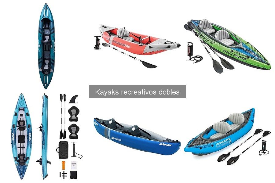 Accesorios imprescindibles para kayaks recreativos dobles