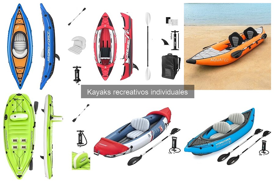 Accesorios imprescindibles para kayaks recreativos individuales
