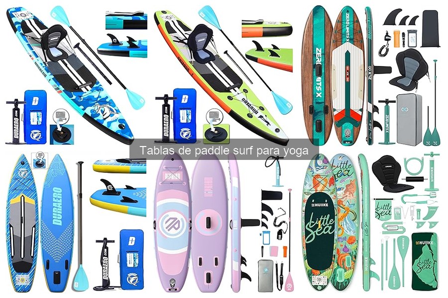 Accesorios para practicar yoga en tablas de paddle surf