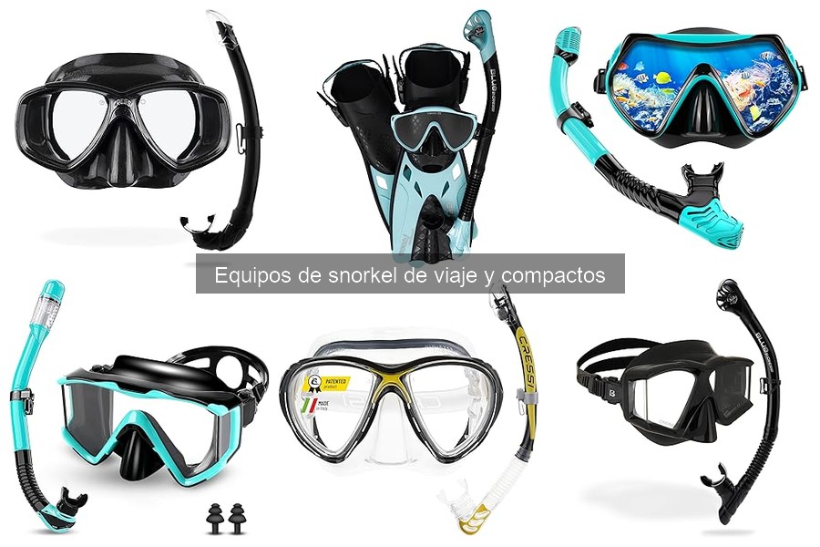 Accesorios recomendados para equipos de snorkel de viaje
