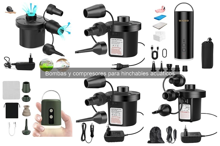 Accesorios útiles para bombas de hinchables acuáticos