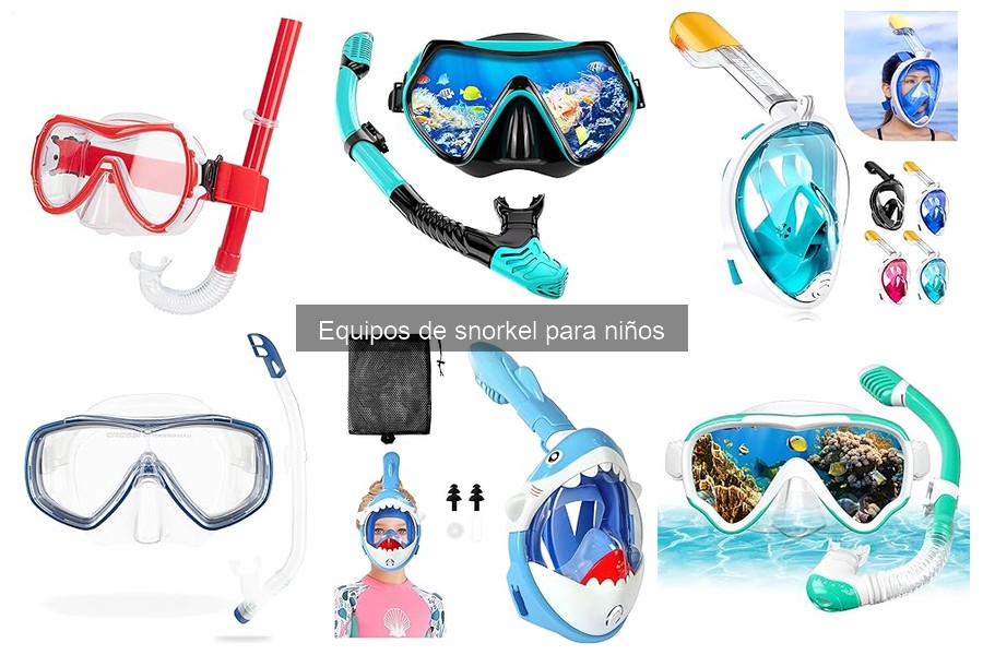 Ajustar correctamente el equipo de snorkel para niños