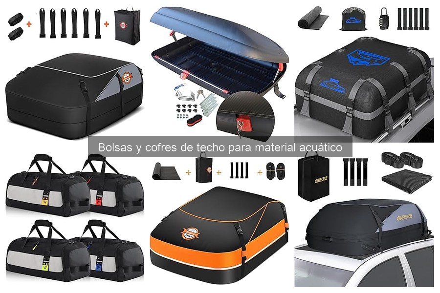 Alternativas a bolsas y cofres de techo para material acuático