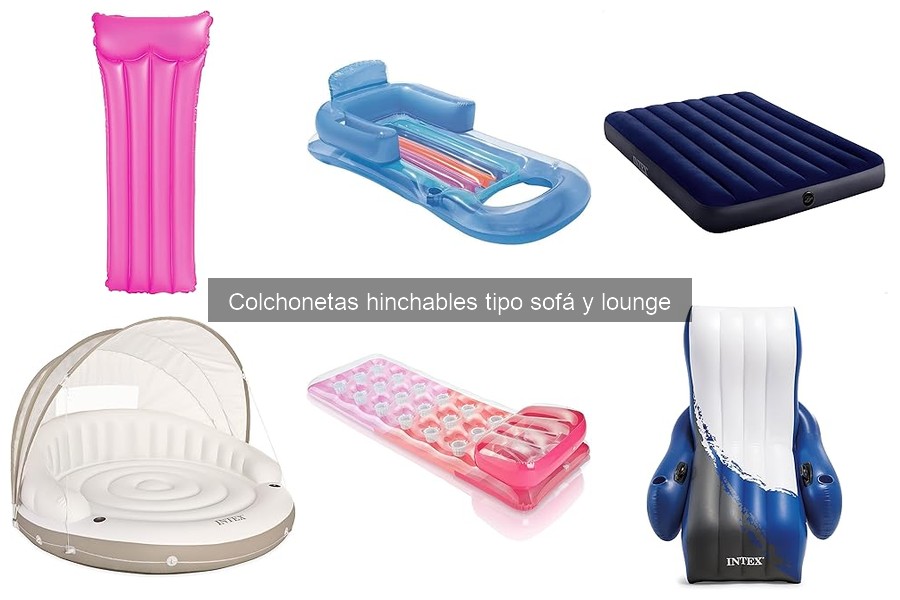 Alternativas a colchonetas hinchables tipo sofá para exteriores