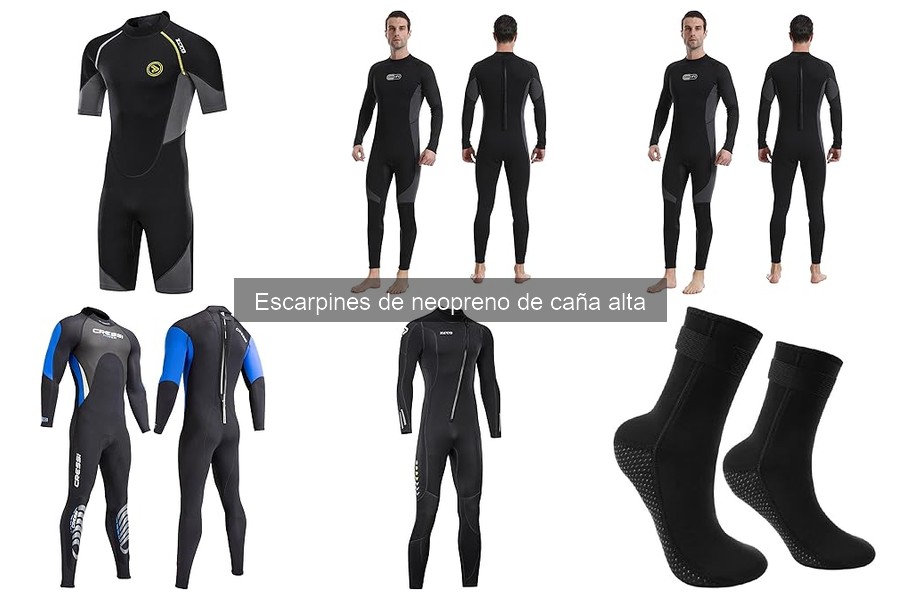 Alternativas a escarpines de neopreno de caña alta