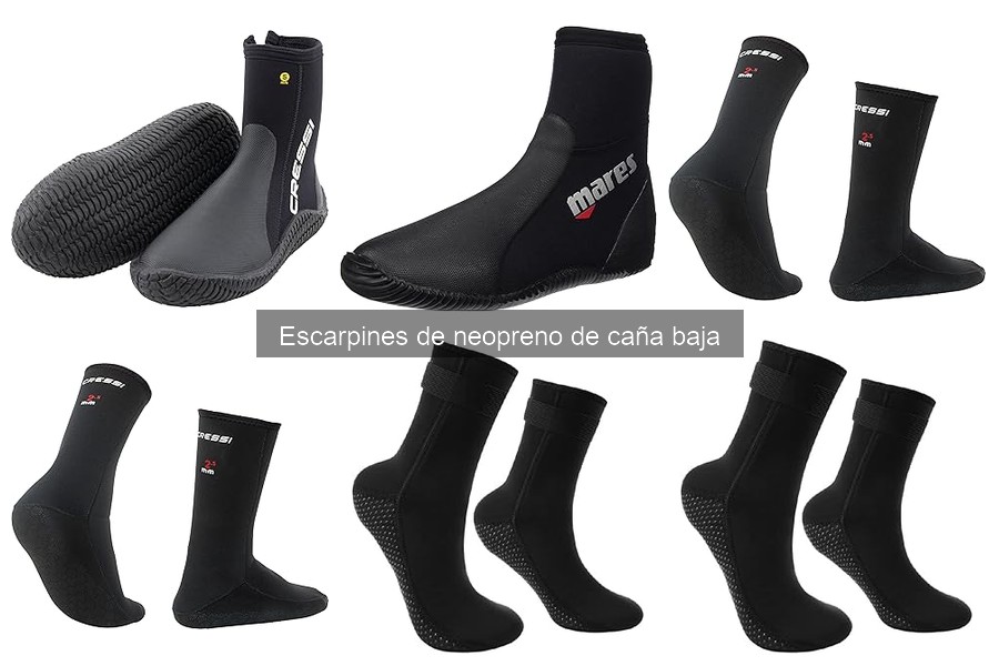 Alternativas a escarpines de neopreno de caña baja