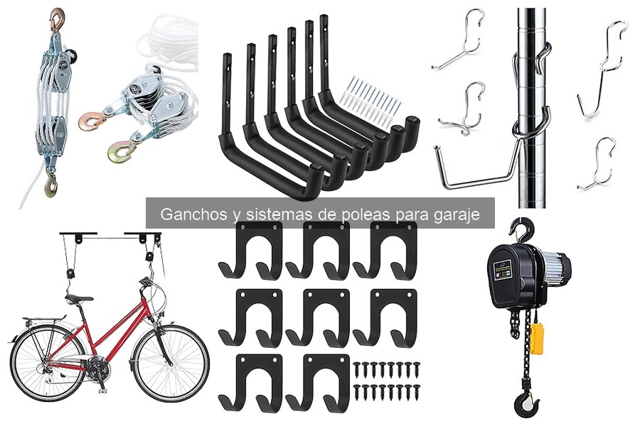 Alternativas a ganchos y poleas para organizar tu garaje