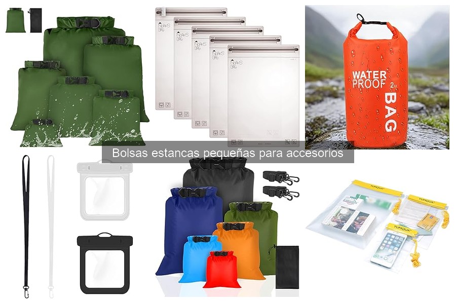 Alternativas a las bolsas estancas pequeñas para accesorios