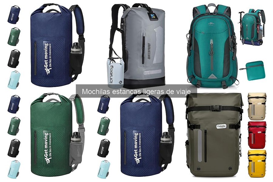 Alternativas a mochilas estancas ligeras para deportes acuáticos