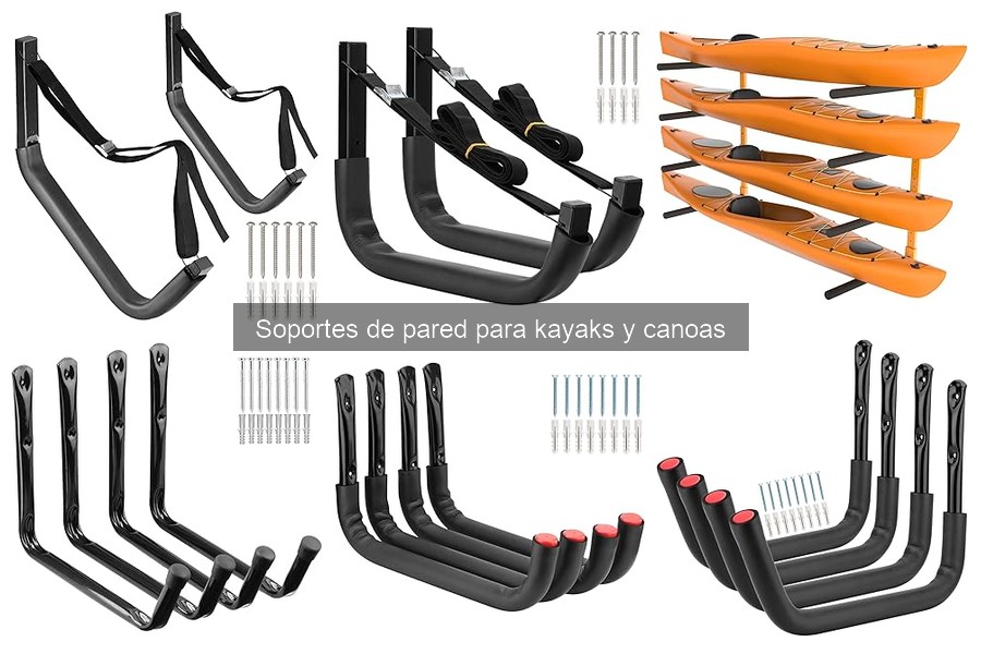 Alternativas a soportes de pared para almacenar kayaks