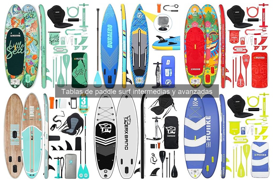 Alternativas a tablas de paddle surf intermedias y avanzadas