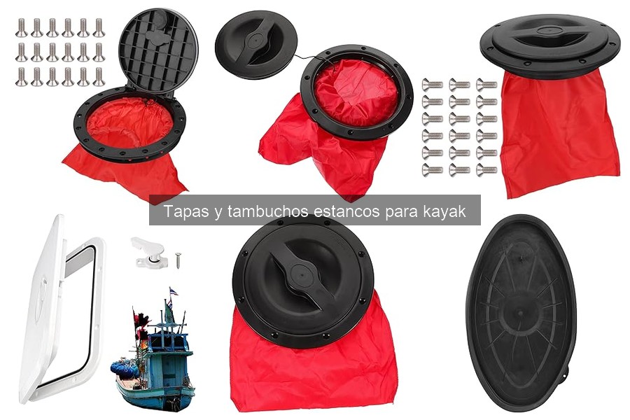Alternativas a tapas y tambuchos estancos para kayak