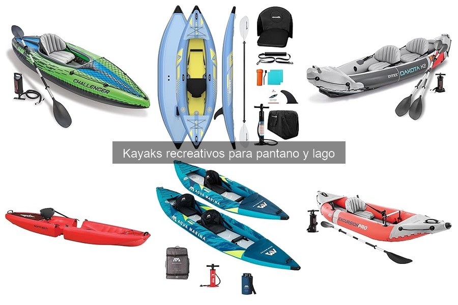 Alternativas al kayak recreativo para lagos y pantanos