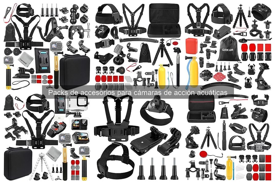 Alternativas económicas a packs de accesorios para cámaras acuáticas