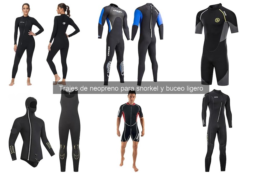 Beneficios de usar un traje de neopreno para snorkel