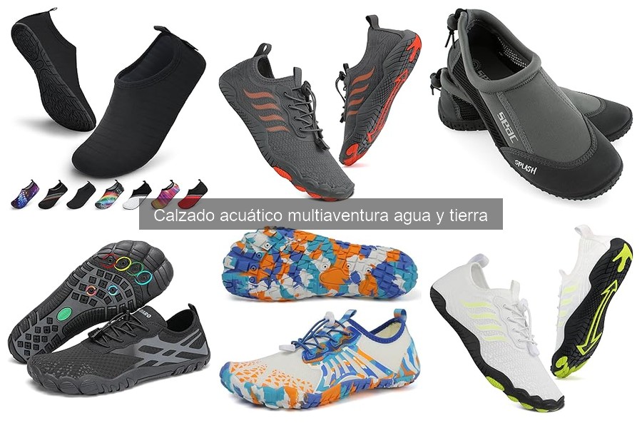 Calzado acuático multiaventura: tracción en terrenos resbaladizos
