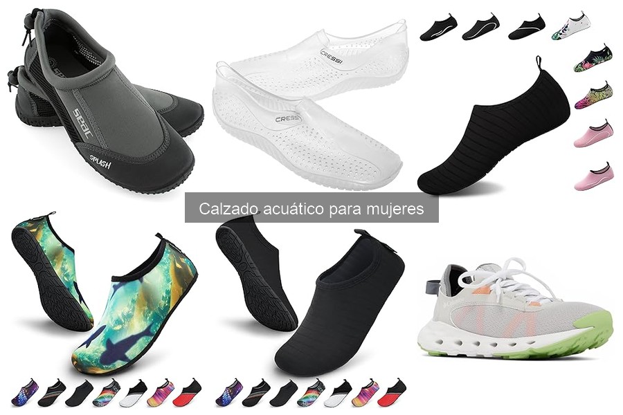 Calzado acuático para mujeres: opciones con plantillas ortopédicas