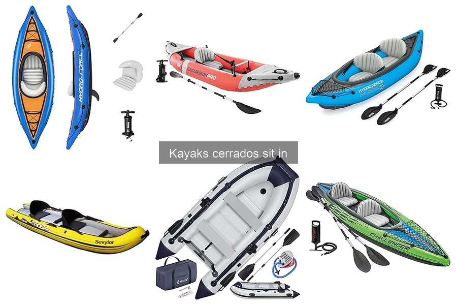 Capacidad de Carga Recomendada para Kayaks Cerrados Sit In