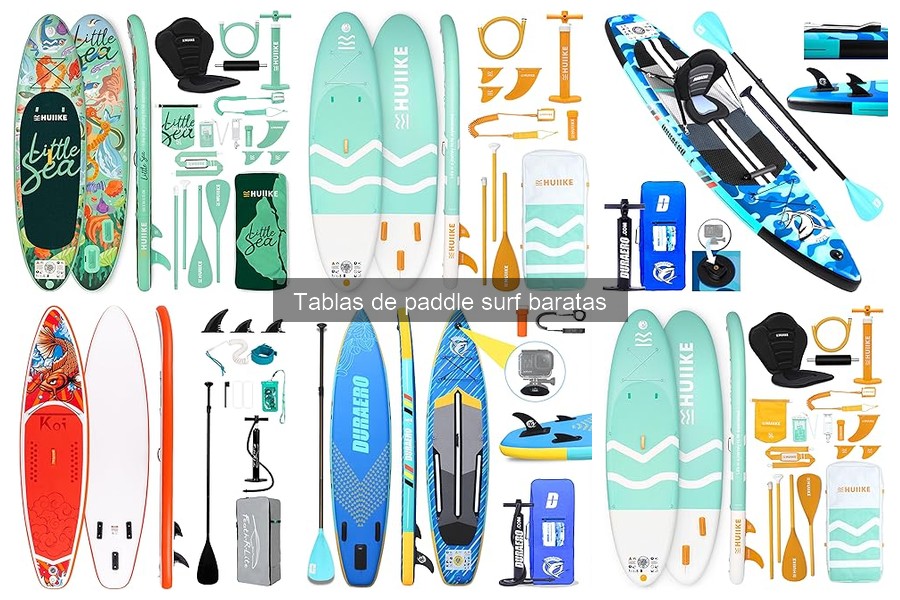 Características clave de tablas de paddle surf baratas