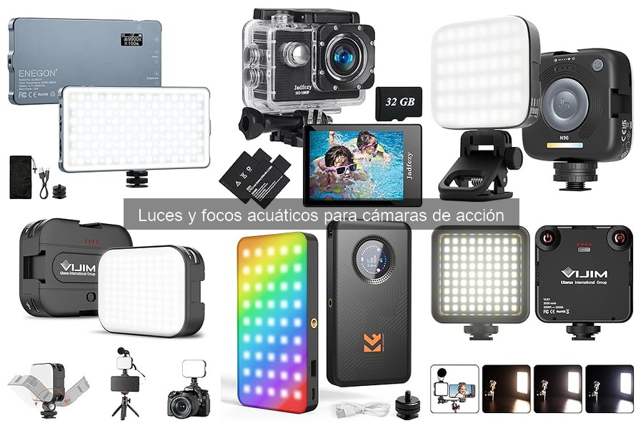 Características esenciales de luces acuáticas para cámaras