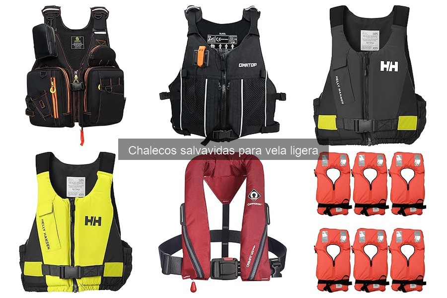 Chalecos salvavidas ideales para principiantes en vela ligera