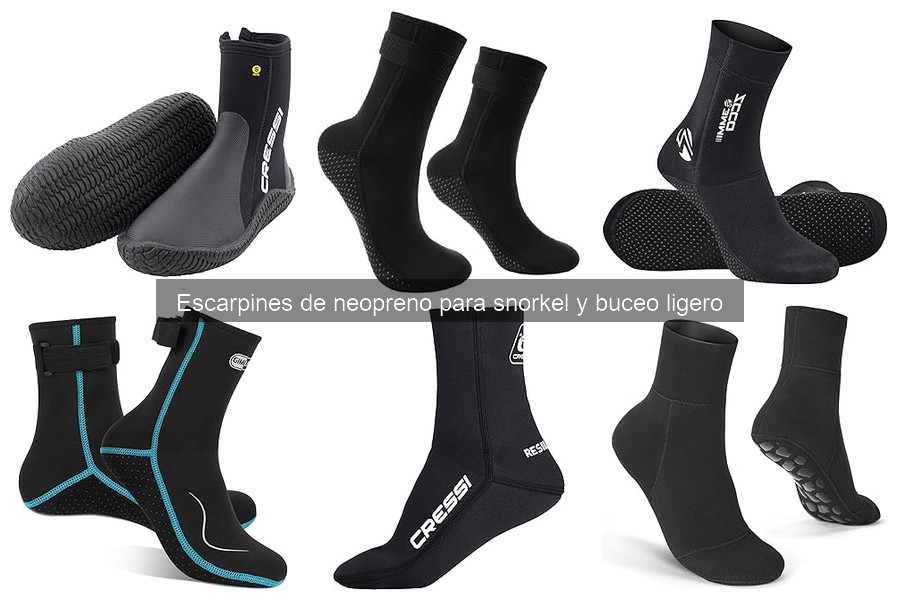 Cómo elegir escarpines de neopreno para buceo y snorkel