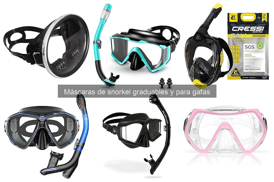 Cómo elegir la talla correcta de máscara de snorkel graduable