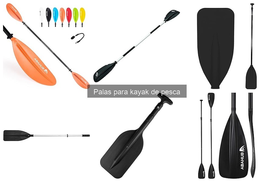 Cómo elegir una pala para kayak de pesca según el agua