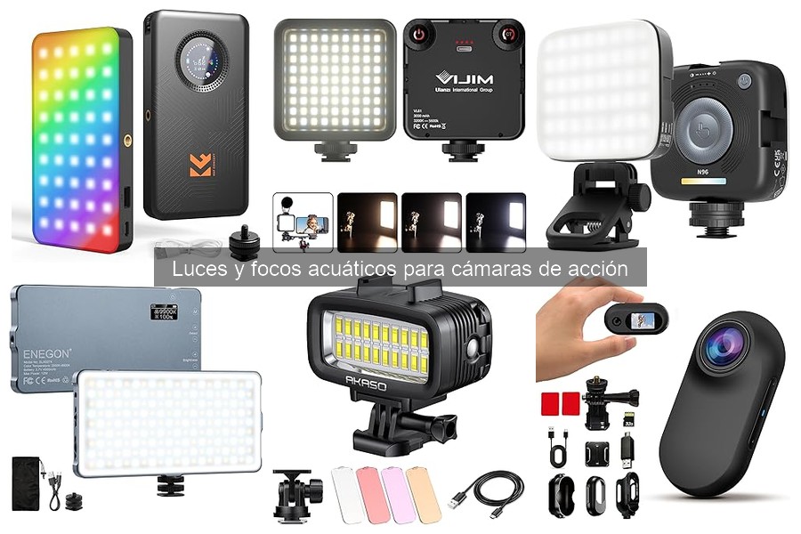 Cómo instalar focos acuáticos en cámaras de acción