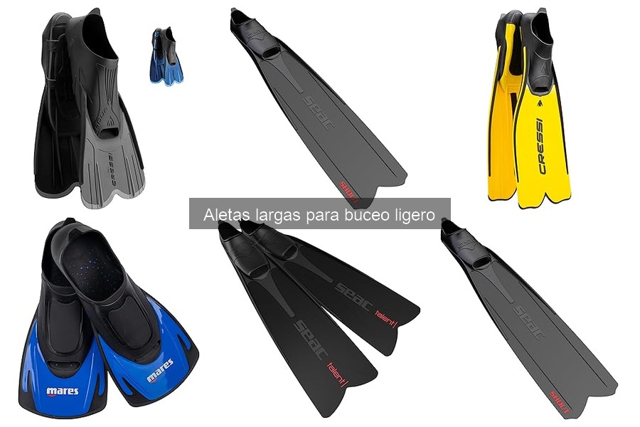 Cómo usar correctamente las aletas largas en buceo ligero