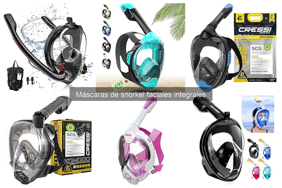 Cómo usar correctamente una máscara de snorkel facial integral