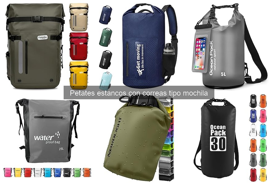 Cómo usar petates estancos con correas tipo mochila