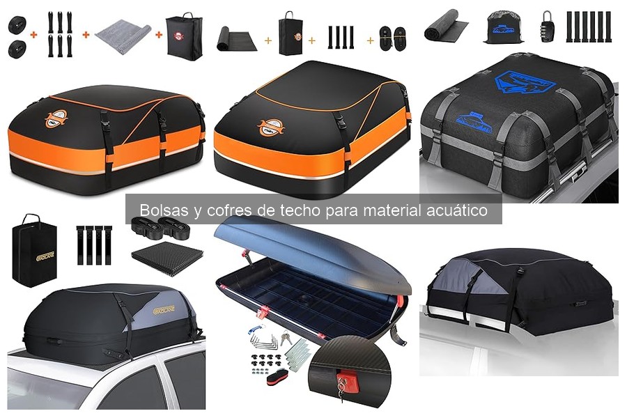 Comparativa de Bolsas y Cofres de Techo para Material Acuático