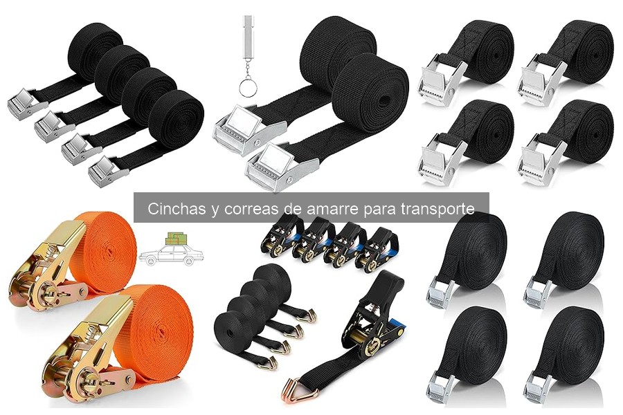 Comparativa de cinchas y correas de amarre para transporte
