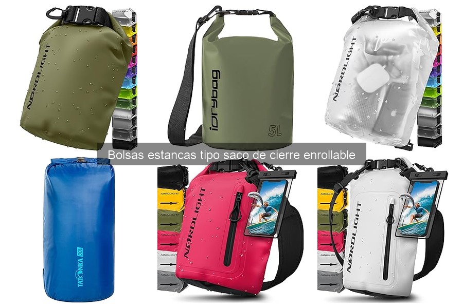 Comparativa de marcas de bolsas estancas para deportes acuáticos