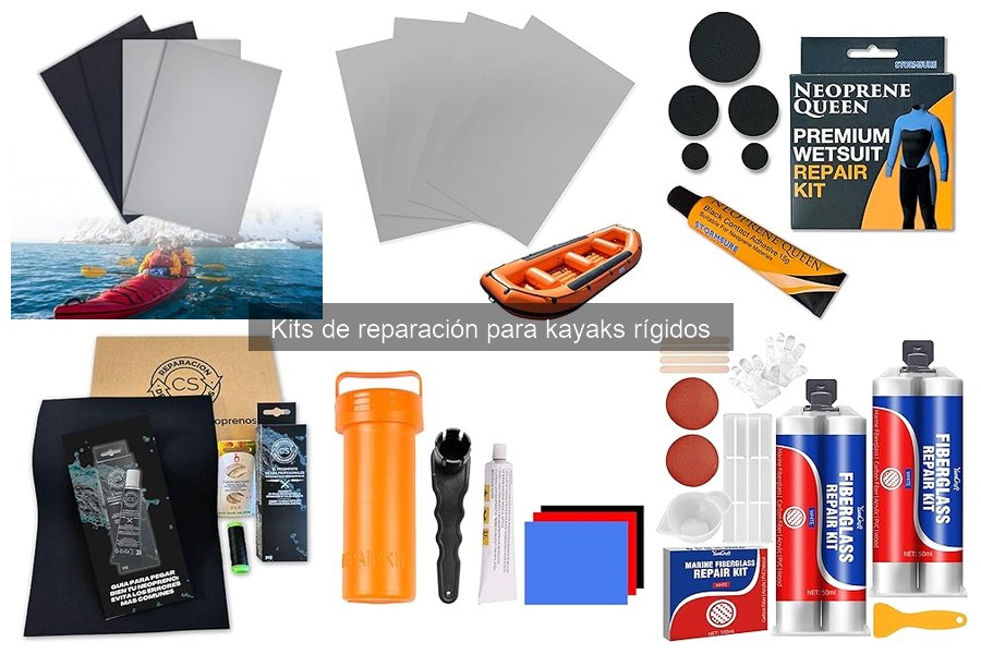 Comparativa de materiales en kits de reparación para kayaks