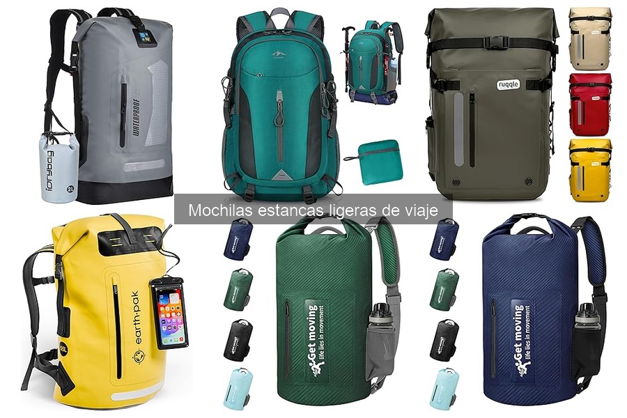 ** Comparativa de mochilas estancas ligeras para kayak