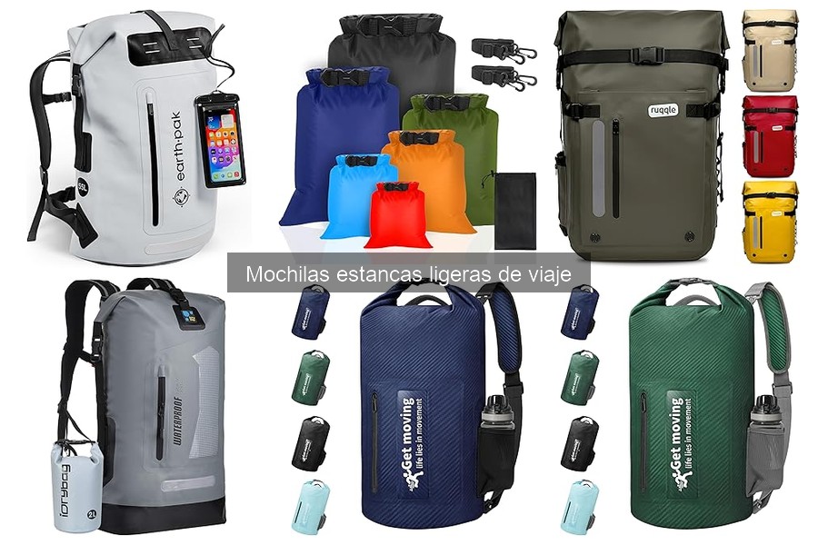 Comparativa de mochilas estancas ligeras para viajes