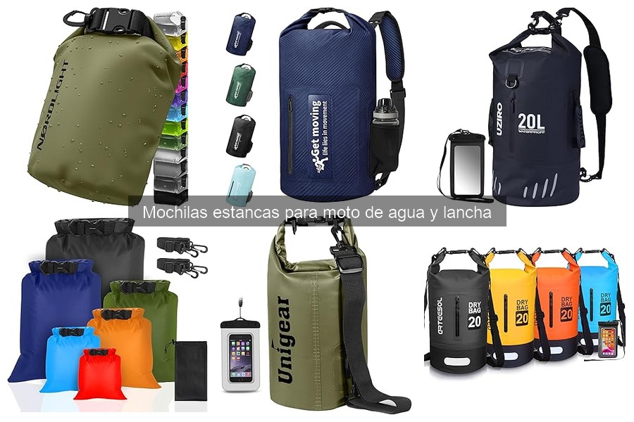 Comparativa de mochilas estancas para moto de agua