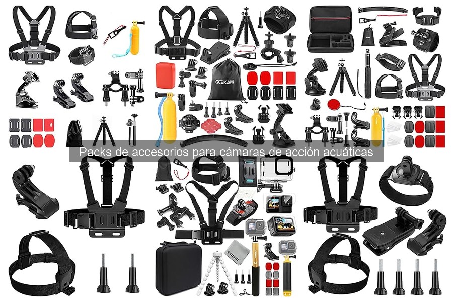 Comparativa de packs de accesorios para cámaras de acción