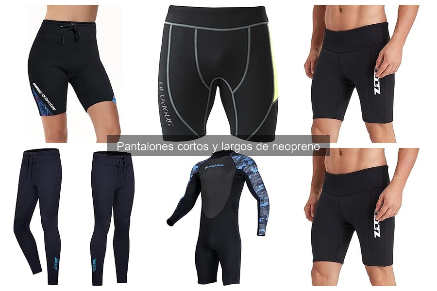 Comparativa de pantalones cortos y largos de neopreno
