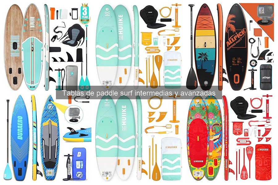 Comparativa de precios tablas de paddle surf intermedias y avanzadas