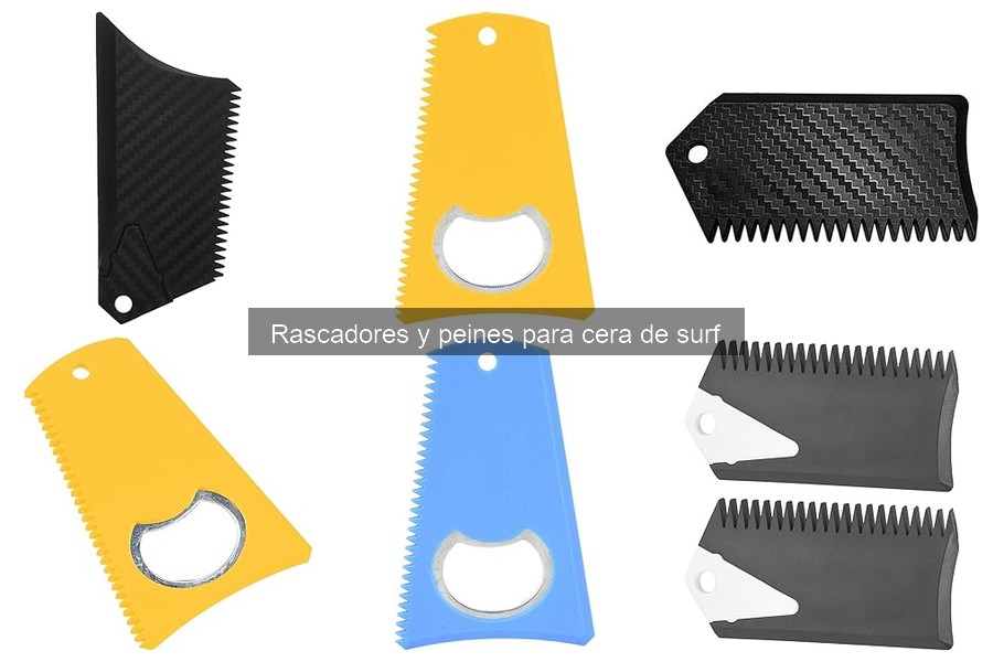 Comparativa de rascadores y peines para cera de surf