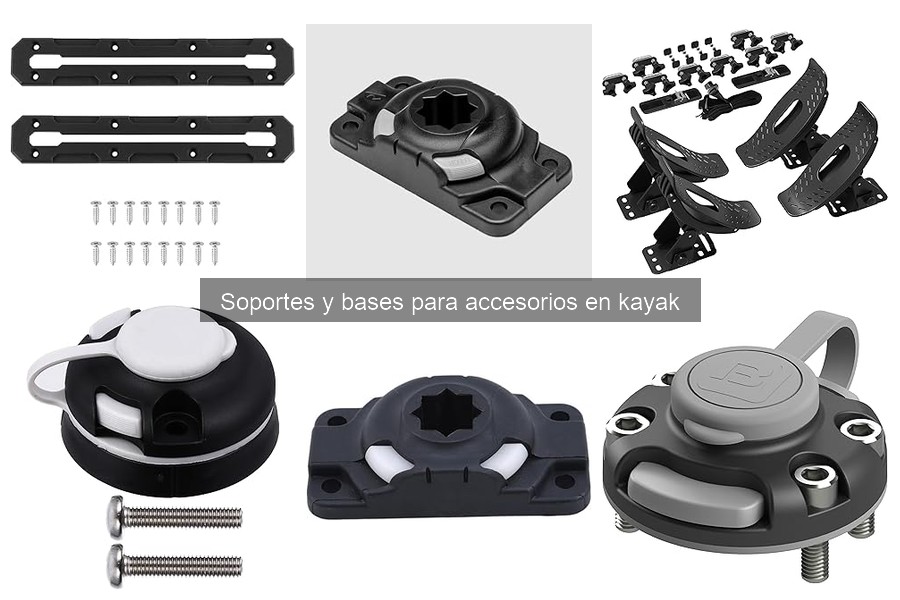 Comparativa de soportes para accesorios en kayak