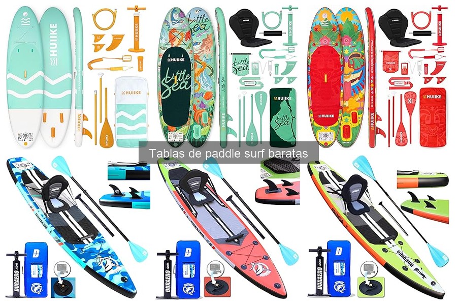 Comparativa de Tablas de Paddle Surf Baratas para principiantes