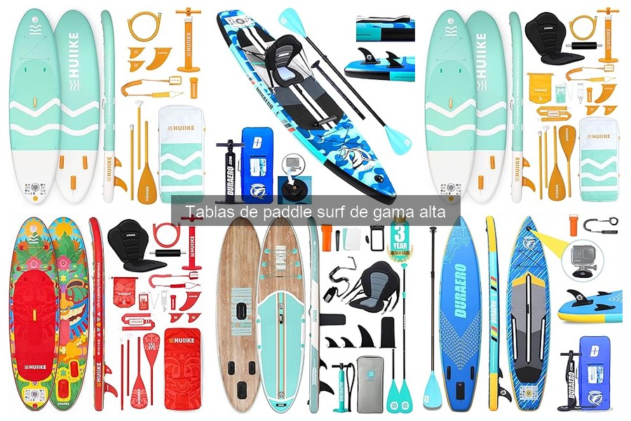 Comparativa de tablas de paddle surf: gama alta vs media