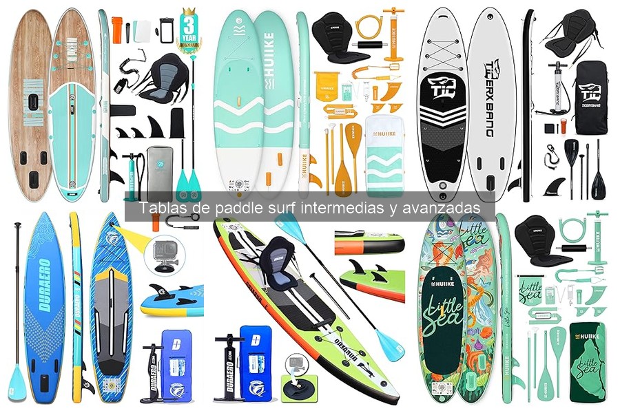 Comparativa de Tablas de Paddle Surf Intermedias y Avanzadas