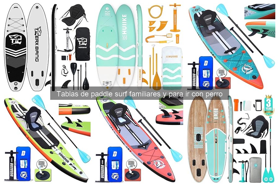 Comparativa de tablas de paddle surf para llevar perros